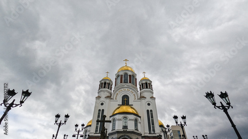 Bild auf Leinwand Orthodox Church on the Blood in the Name of All Saints, Yekaterinburg, Russia ag