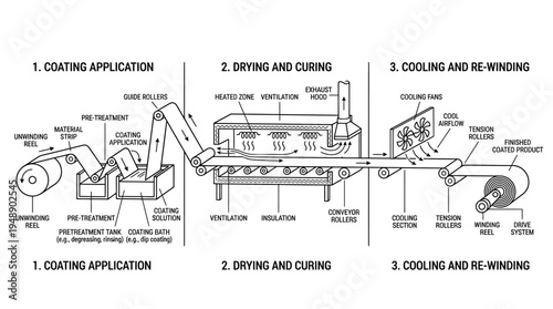 Industrial Coating Process Diagram