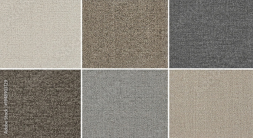 Fabric swatches for interior design and home decor samples