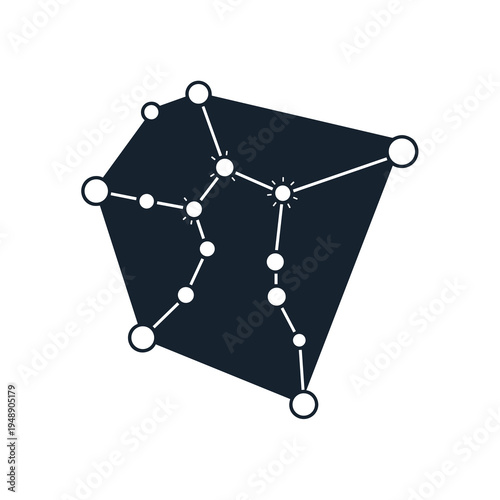 Geometric Constellation Star Map Symbol