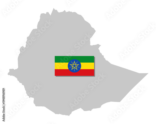 Aethiopien_Land_gross_Fahne_klein_Sil.eps