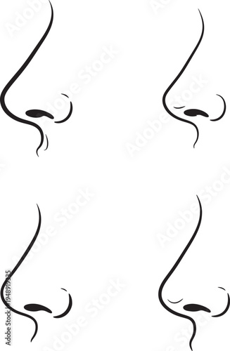 Variations of human nose shapes and profiles
