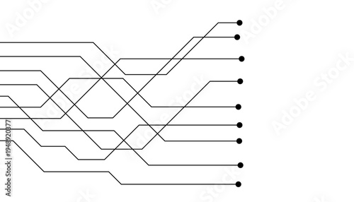 Abstract futuristic circuit board Illustration, Circuit board with various technology elements. Circuit board pattern for technology background. Vector illustration