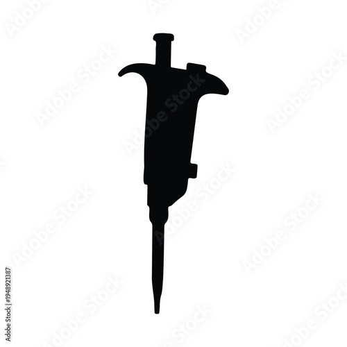 Automatic pipette silhouette icon vector flat design.