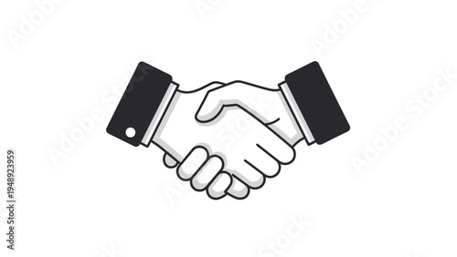 Business handshake between two partners symbolizing agreement cooperation trust and successful deal making in professional settings.