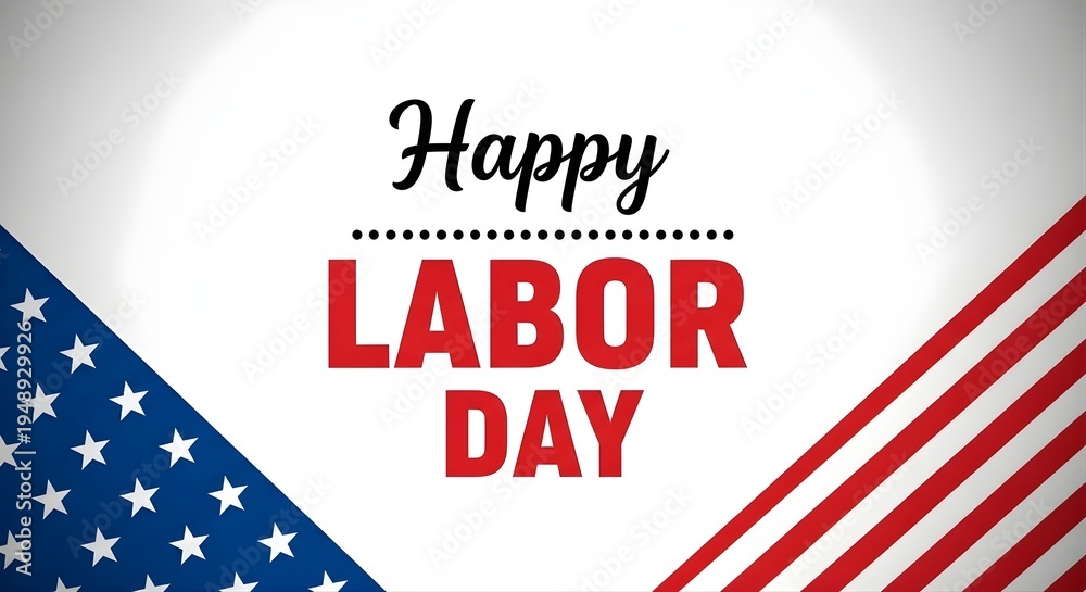 Obraz premium Happy labor day celebration in america