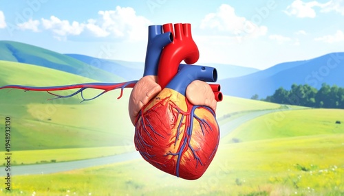 Wallpaper Mural Human Heart Outdoors Torontodigital.ca