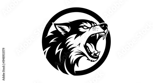 Roaring Wolf Circle Logo