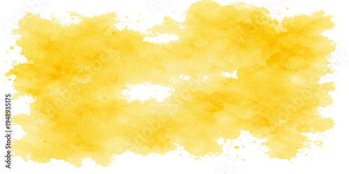 Abstract blue watercolor background vector illustration featuring sunny white clouds and a bright summer sky with orange sunset light textures