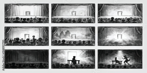 Old vintage farmhouse with animals in a rustic rural setting illustration. old story telling