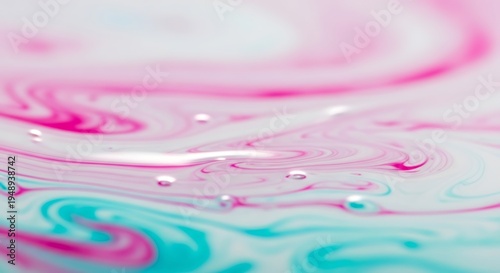 abstract watercolor swirl with soft pink and blue gradient background