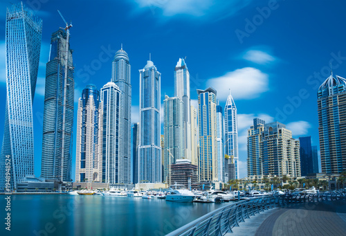 Photos Aerial View of Dubai Marina Skyline, Luxury Waterfront Hotels and Residential To