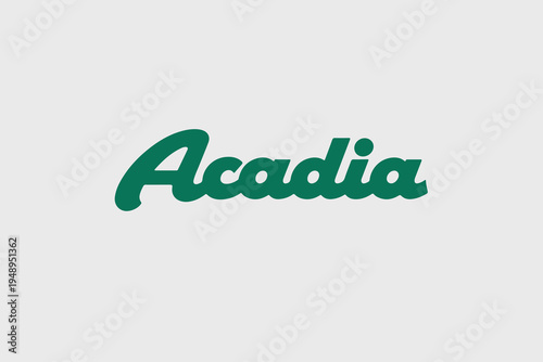 Acadia Wordmark Logo vector illustration