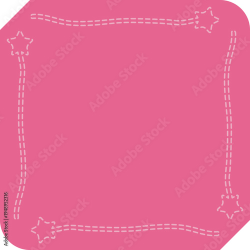 별 문양 사각 텍스트 글 상자 프레임