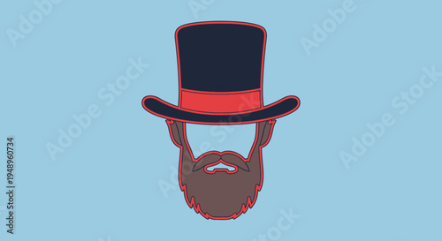 Illustration of a man with beard.