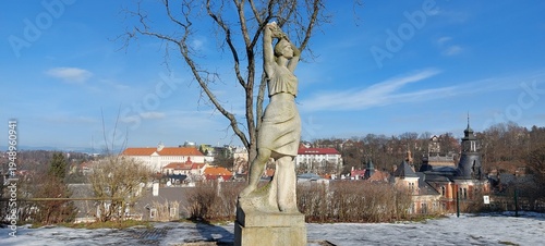 view from the hill in the city