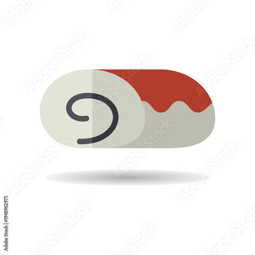 Delicious Sweet Sponge Cake Roll Icon