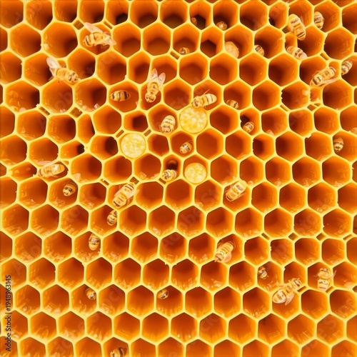 Bee hive wax macro background