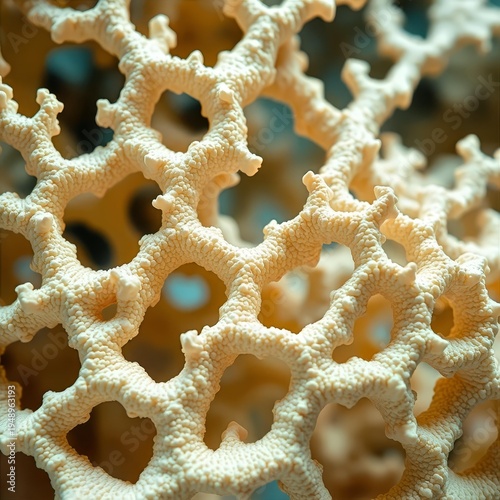 Marine coral cavity texture background