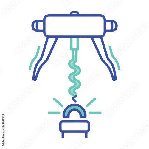 Electricity flows from a blue robotic arm to a glowing blue lock