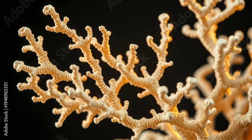 Coral skeleton geometry background