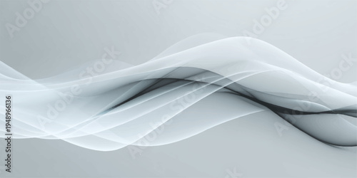 Abstract flowing shapes, offering a sense of movement and fluidity. Subtle shading creates depth and dimension, ideal for designs needing a touch of elegance. 