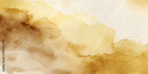 An artistic abstract composition featuring flowing watercolor paint in warm earthy tones, evoking a sense of tranquility.