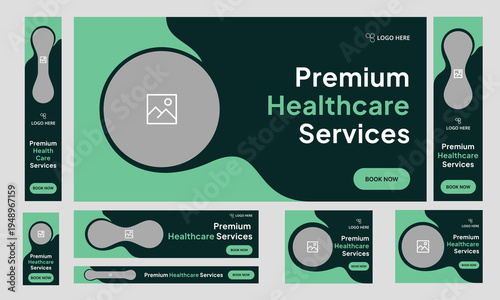 Customizable vector gym fitness social media post banner template set, Sports social media square banner, Workout exercise social media promotion design. Vector eps 10 file format