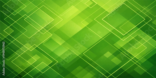 Green abstract background featuring a 3d pattern with mosaic tiles and square cube shapes in a seamless digital art illustration for a wallpaper backdrop