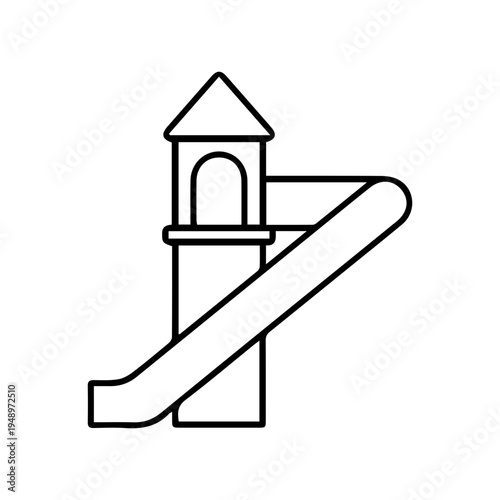 Playground slide icon