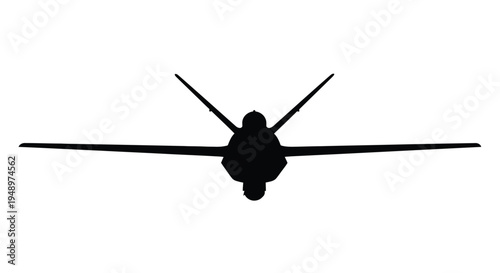 A striking black silhouette of a fighter jet in flight