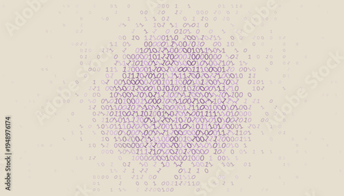 Digital Core - Abstract Binary Data Sphere