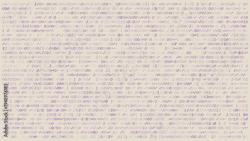 Digital Deconstruction - Artistic Binary Scatter with Glitch Fragments
