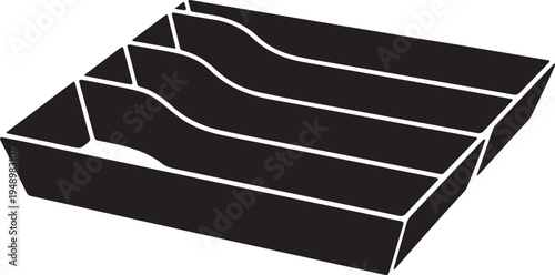 Chocolate bar pieces silhouette