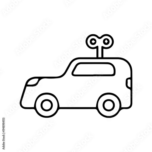 Wind-up Car Icon