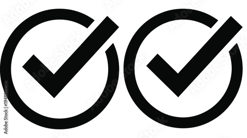 check mark icon, check mark sign vector