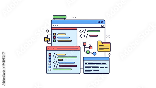 Web Development Interface Design Elements.