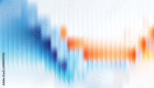 Abstract pixelated gradient background with blue and orange hues glass effect 