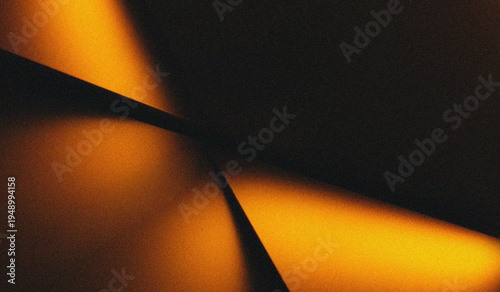 Billede på lærred Gold (amber/gold) and jet black, with a pattern of diagonal lines that divide the area into four main areas