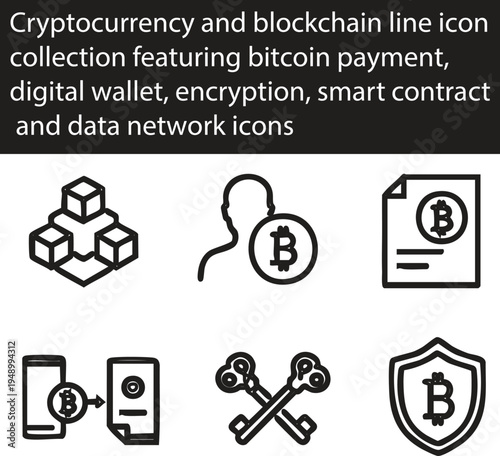 Foto A professional business vector set featuring black internet security icons and s