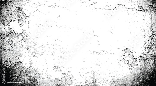 Black and white grunge texture with a distressed effect on a dark background