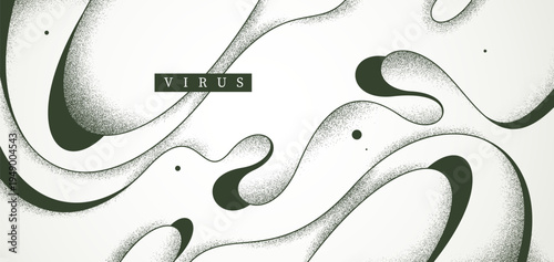 Curvy lines in dynamic motion vector abstract background, virus lifeform in mutation look like wallpaper art, fluid curve linear abstraction, wavy motion.