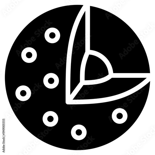 Cell Nucleus  Icon Element For Design