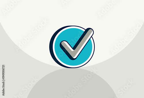 Check mark tick yes vector icon.
