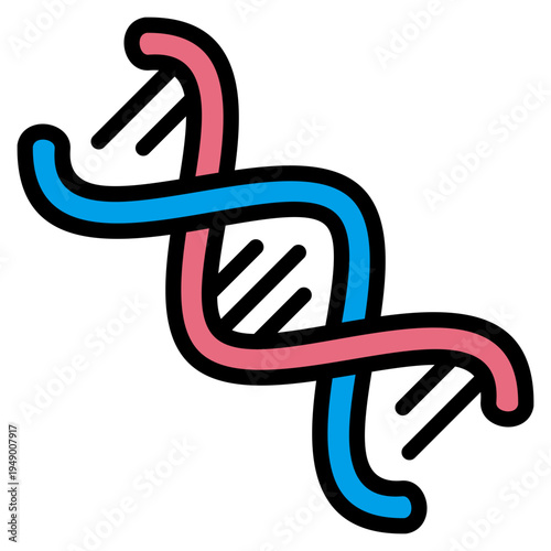 Dna Helix  Icon Element For Design