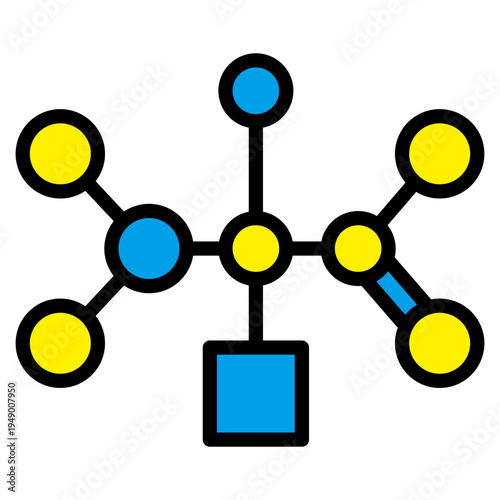 Protein Molecule  Icon Element For Design