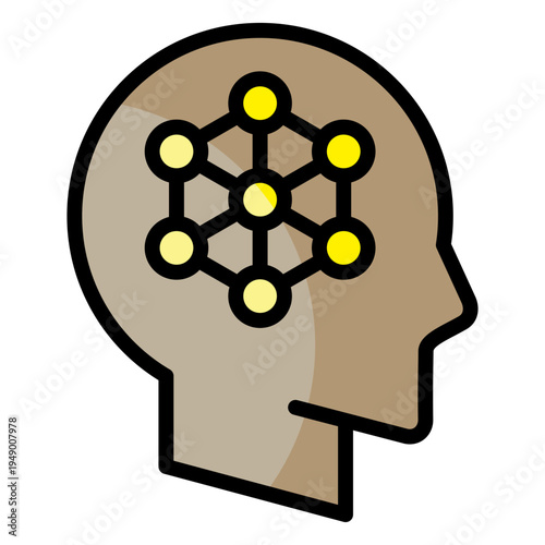Brain Neuron  Icon Element For Design