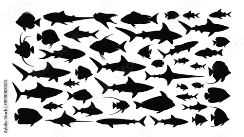 An ecosystem of marine life: a diverse array of fish species in a single frame, showcasing the beauty and complexity of underwater worlds