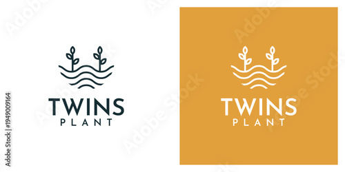 twins plant logo, twins plant brand, plant twins