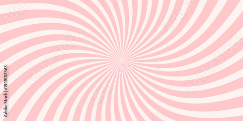 Abstract spiral sweet pink candy background vector design.